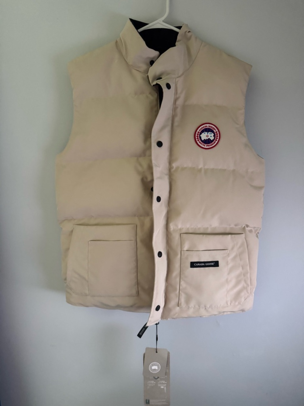 Canada Goose Beige Puffer Vest